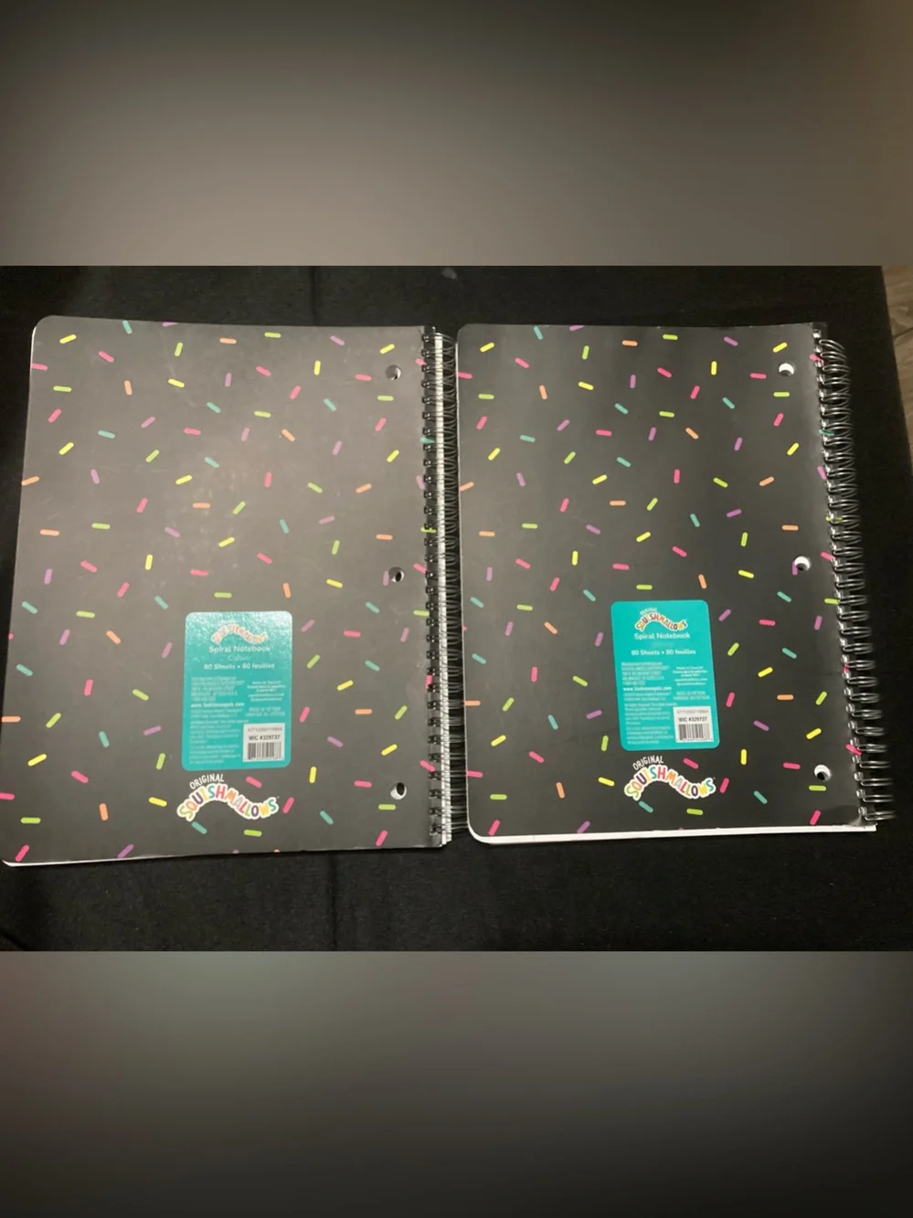 Squishmallows Lined Spiral 80 Sheets Notebook Each Lot of 2 NEW Stationery